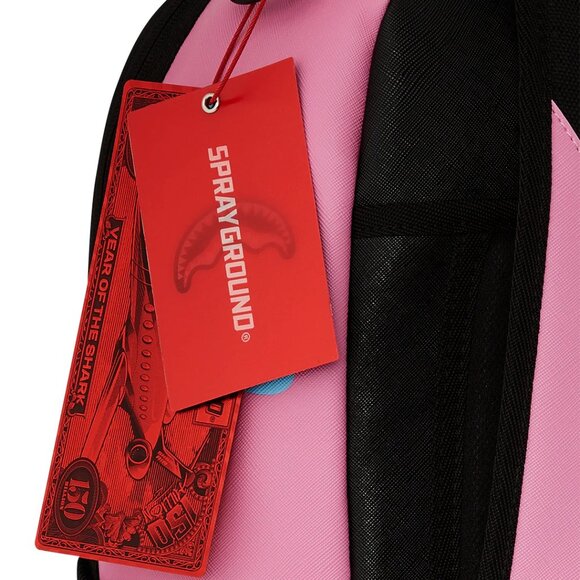 Sprayground Shark Central Cotton Candy Backpack🔥New Pink Bookbag School Bag - Picture 9 of 9